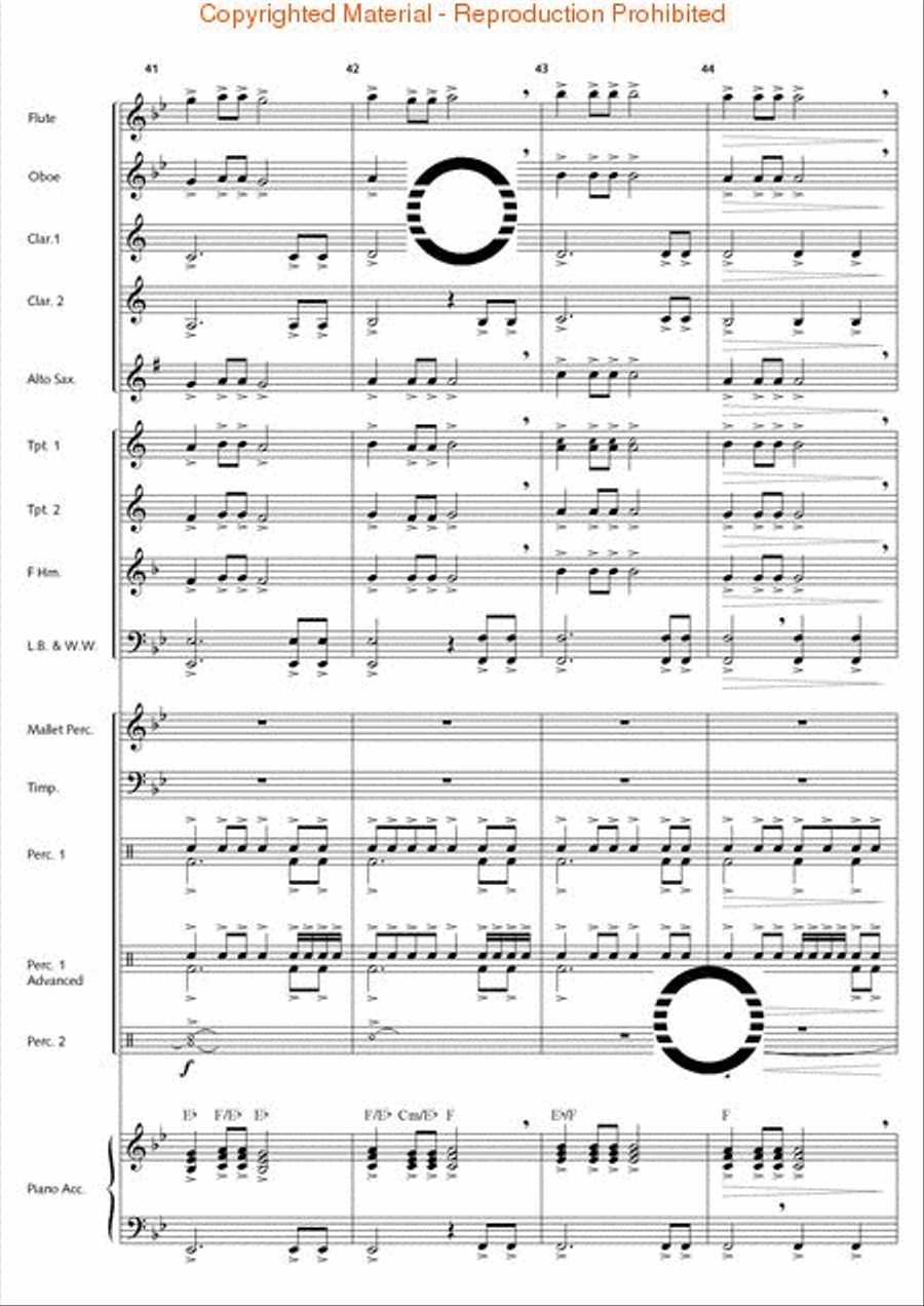 Thunderbolt Peak (Concert March) Concert Band scores gallery preview page 12