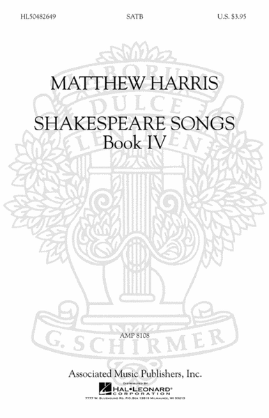 Shakespeare Songs, Book IV image number null