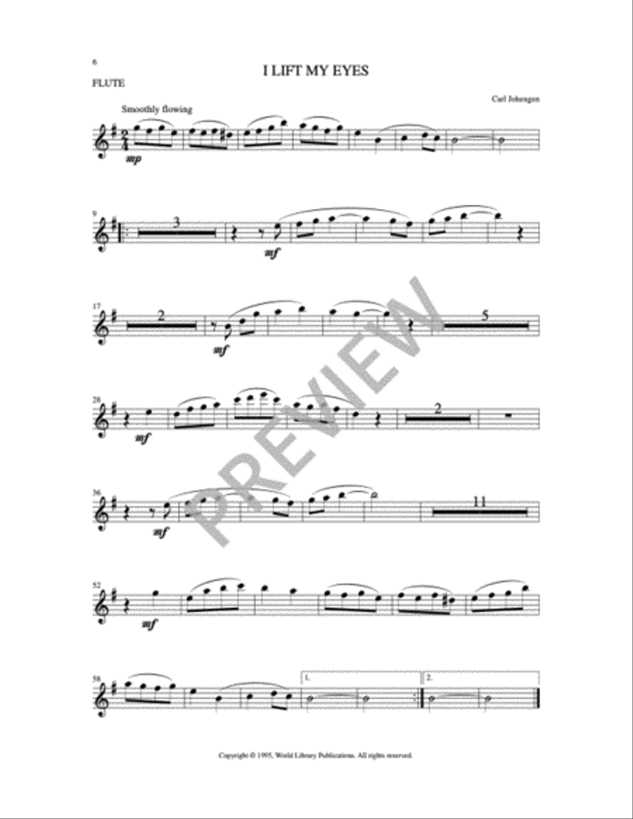 I Lift My Eyes Choir scores gallery preview page 9