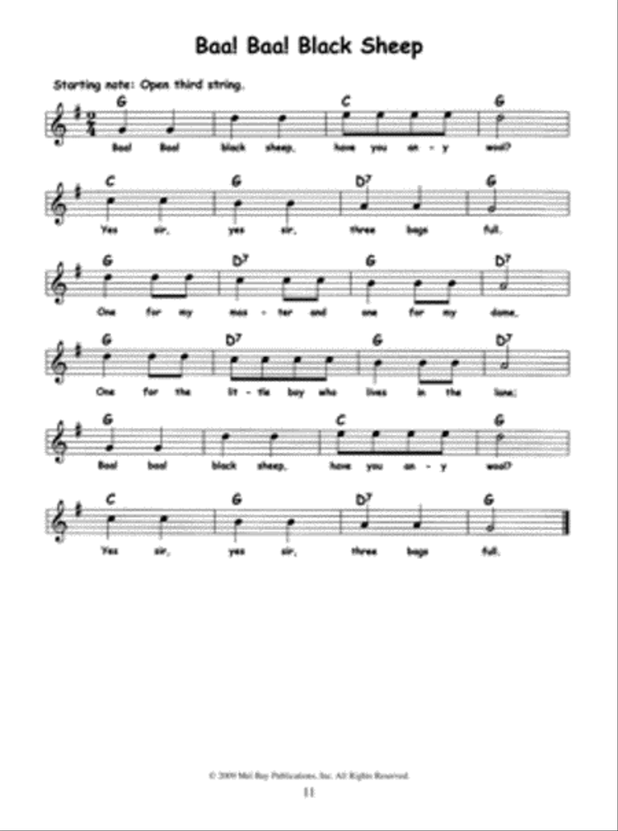 101 Three-Chord Children's Songs for Guitar, Banjo and Uke 5-String Banjo scores gallery preview page 2