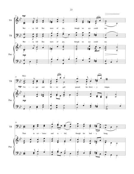 It Is Finished, SATB choir image number null