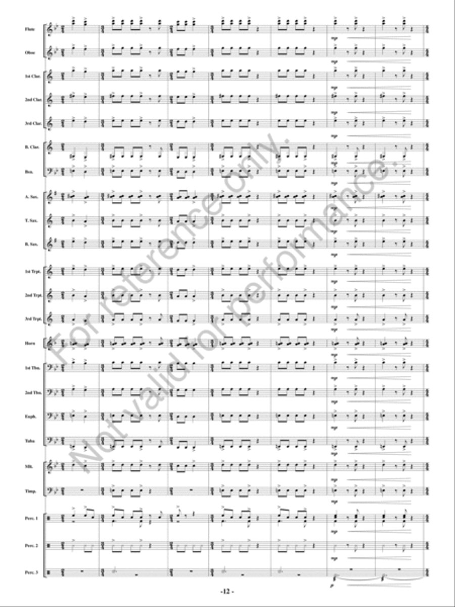 Full Throttle Concert Band scores gallery preview page 11