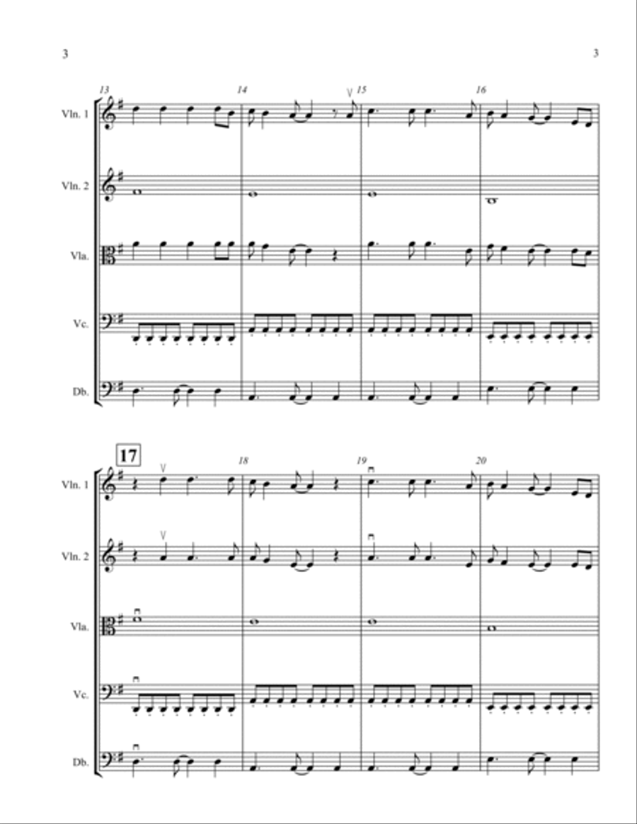 Clocks String Orchestra scores gallery preview page 3