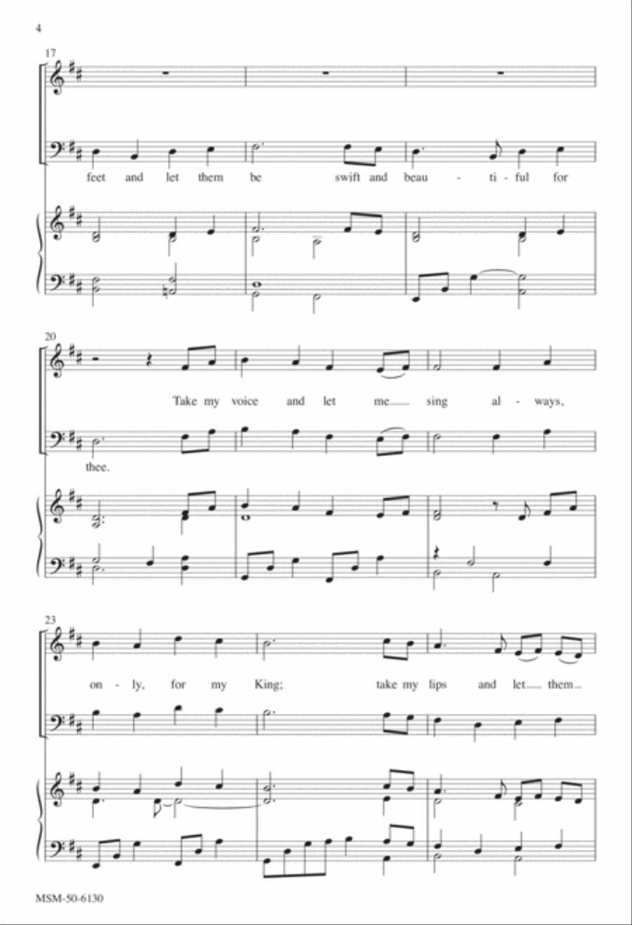 Take My Life and Let It Be 3-Part scores gallery preview page 3