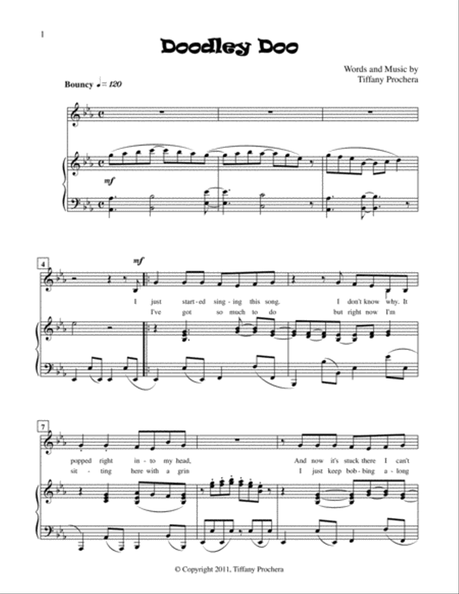 Doodley-Doo - from Bad Moods And Seven Other Reasons To Sing A Silly Song Voice Solo scores gallery preview page 2