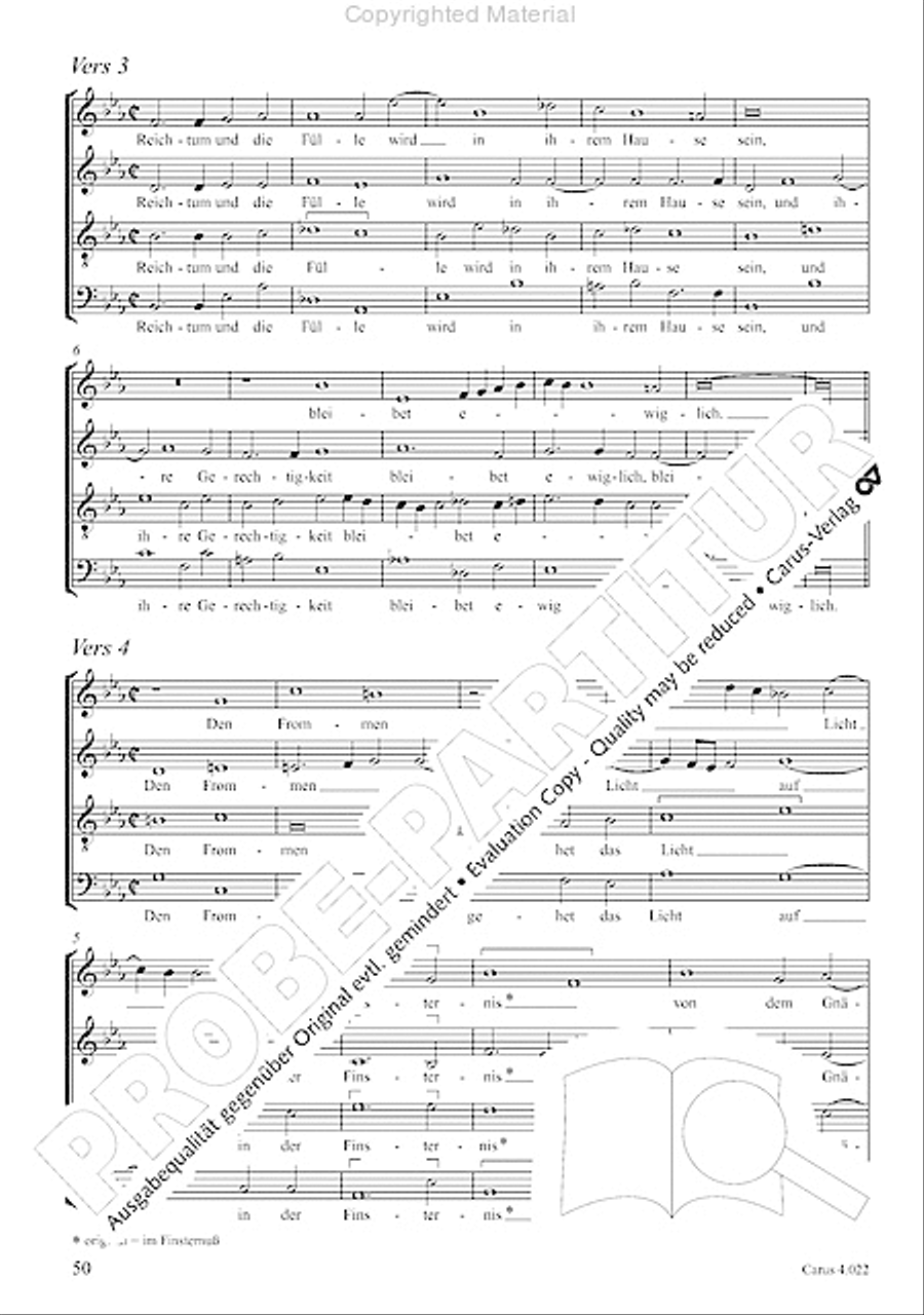 Blessed are all those who fear God (Wohl dem, der den Herren furchtet) Score scores gallery preview page 5