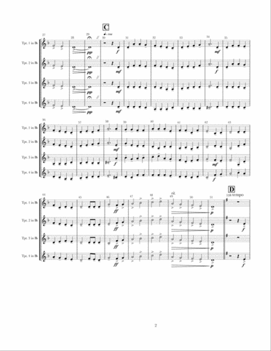 God Rest Ye, Merry Gentlemen Brass Ensemble scores gallery preview page 2