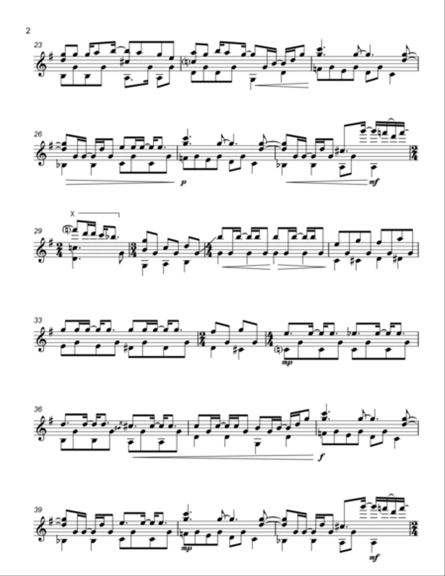Blackbird Acoustic Guitar scores gallery preview page 2