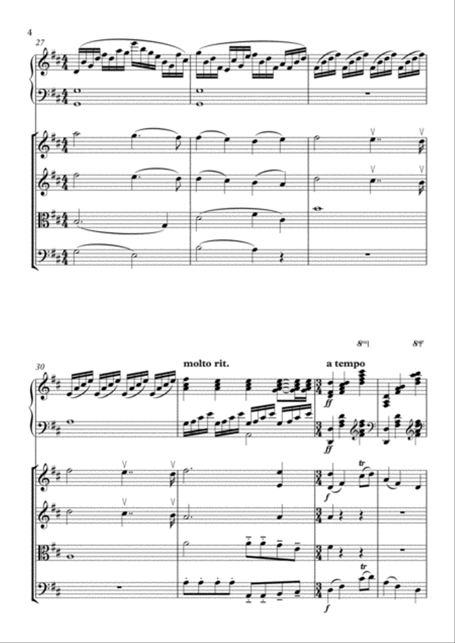 Sentimentale et Passionnée Piano Quartet scores gallery preview page 5