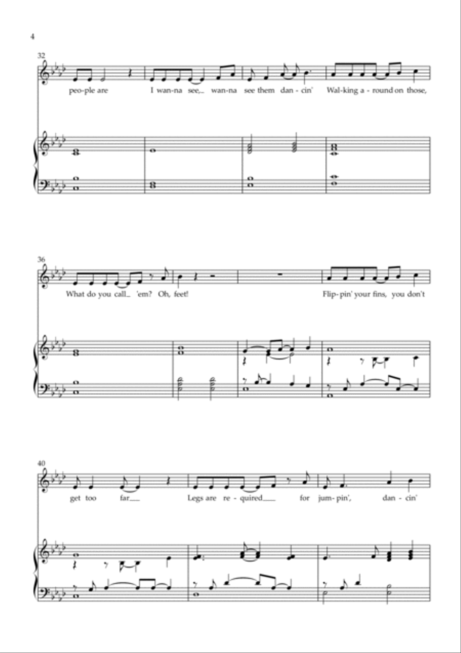 Part Of Your World (reprise) Piano scores gallery preview page 4