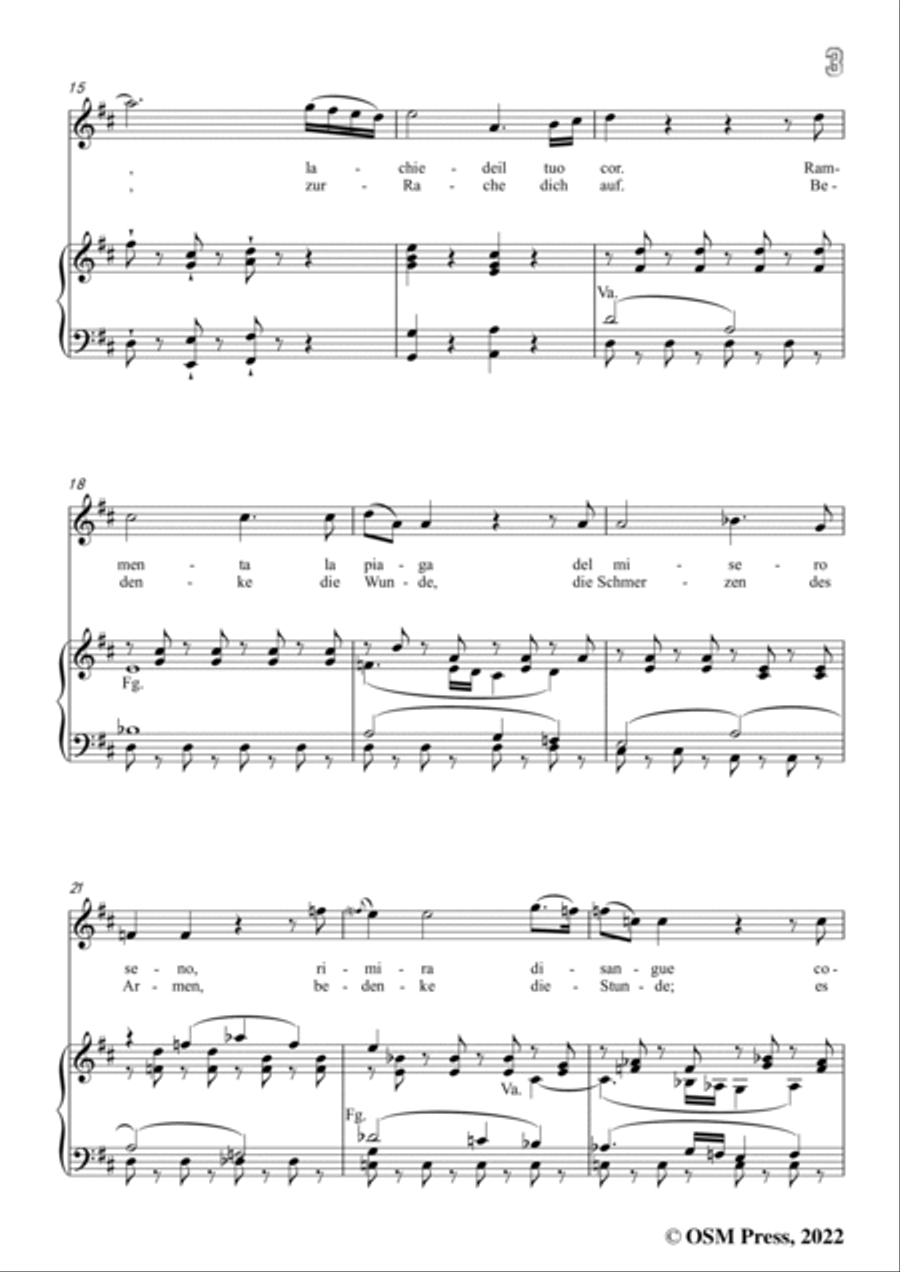 Mozart-Or sai chi l'onore(Aria),in D Major Voice Solo scores gallery preview page 5