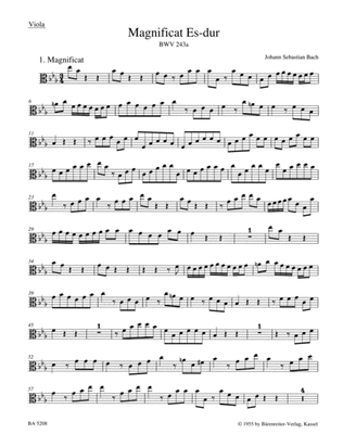 Magnificat E flat major, BWV 243a