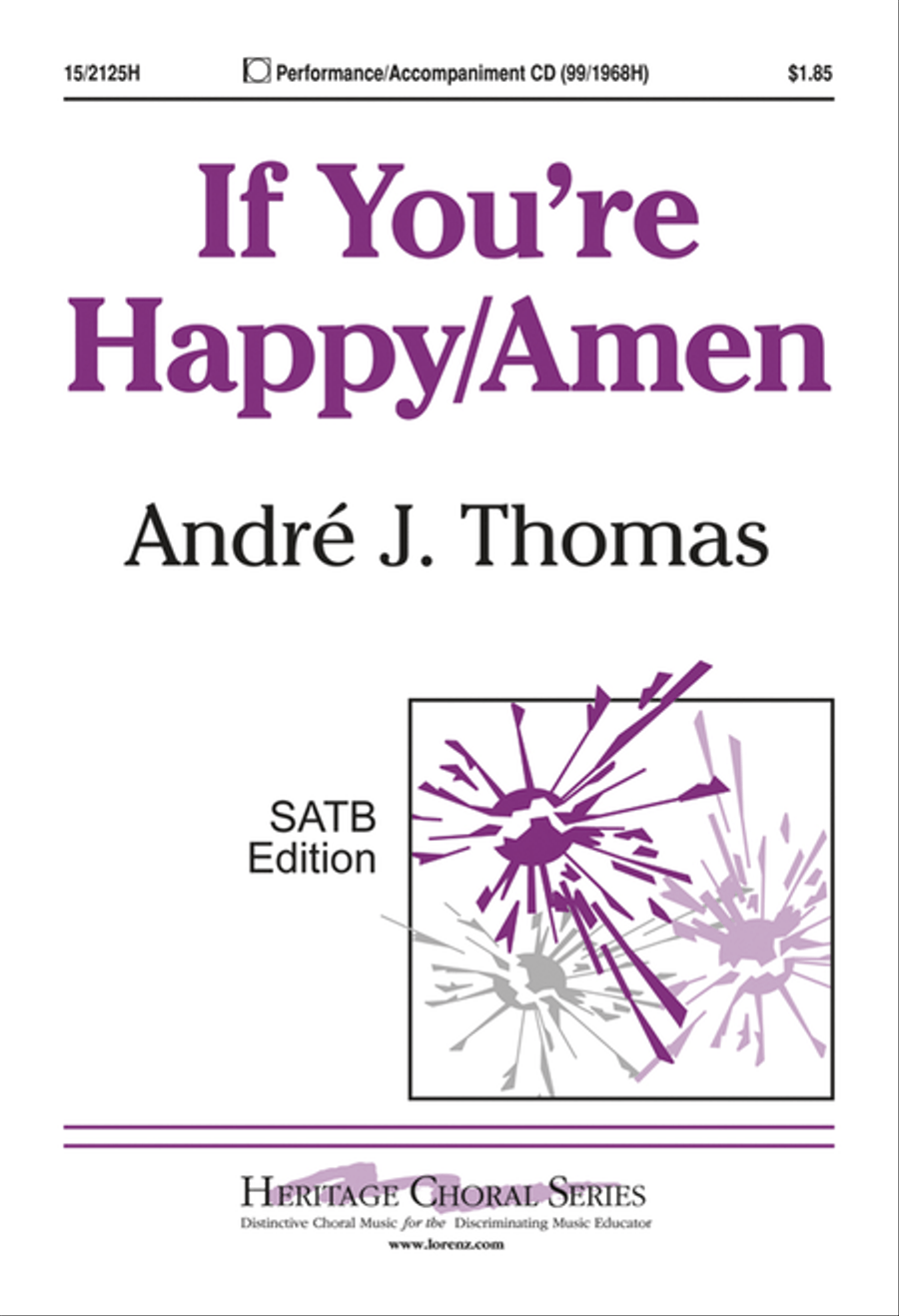 If You're Happy/Amen 4-Part scores gallery preview page 1