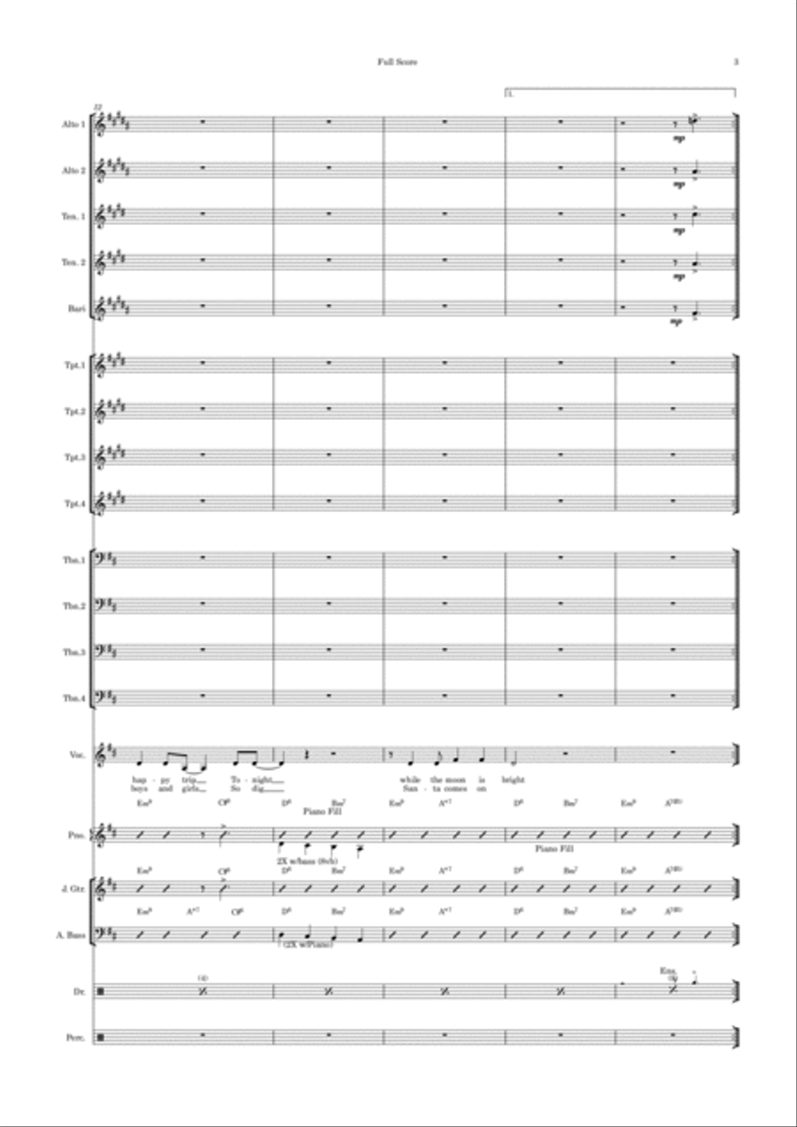 Cool Yule Jazz Ensemble scores gallery preview page 3