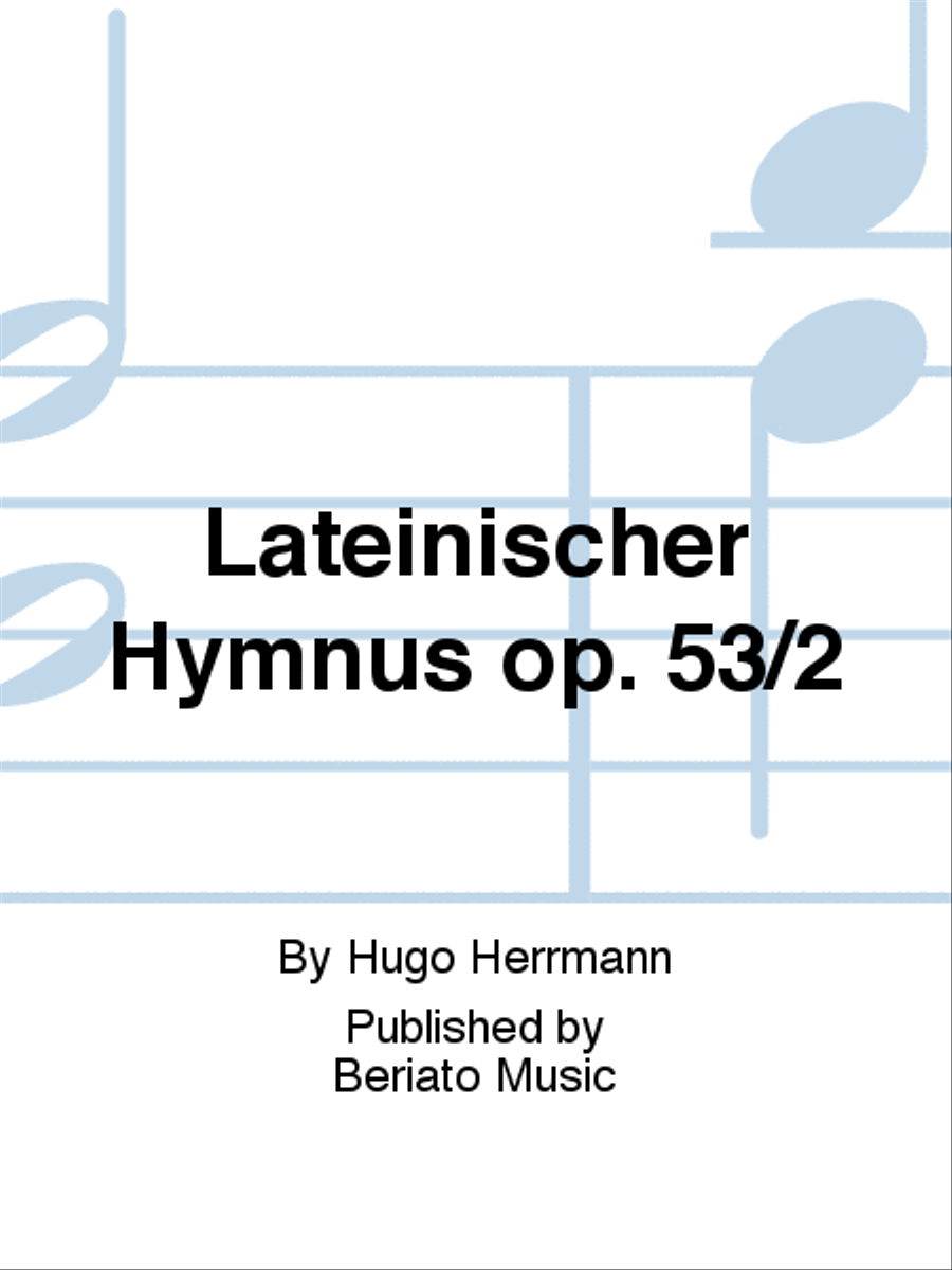 Lateinischer Hymnus op. 53/2 4-Part scores gallery preview page 1