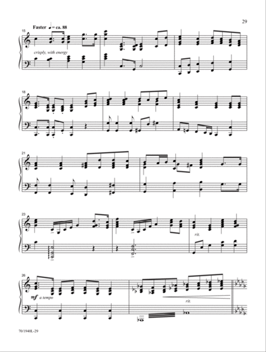 Mark Hayes Miniatures Piano Solo scores gallery preview page 20