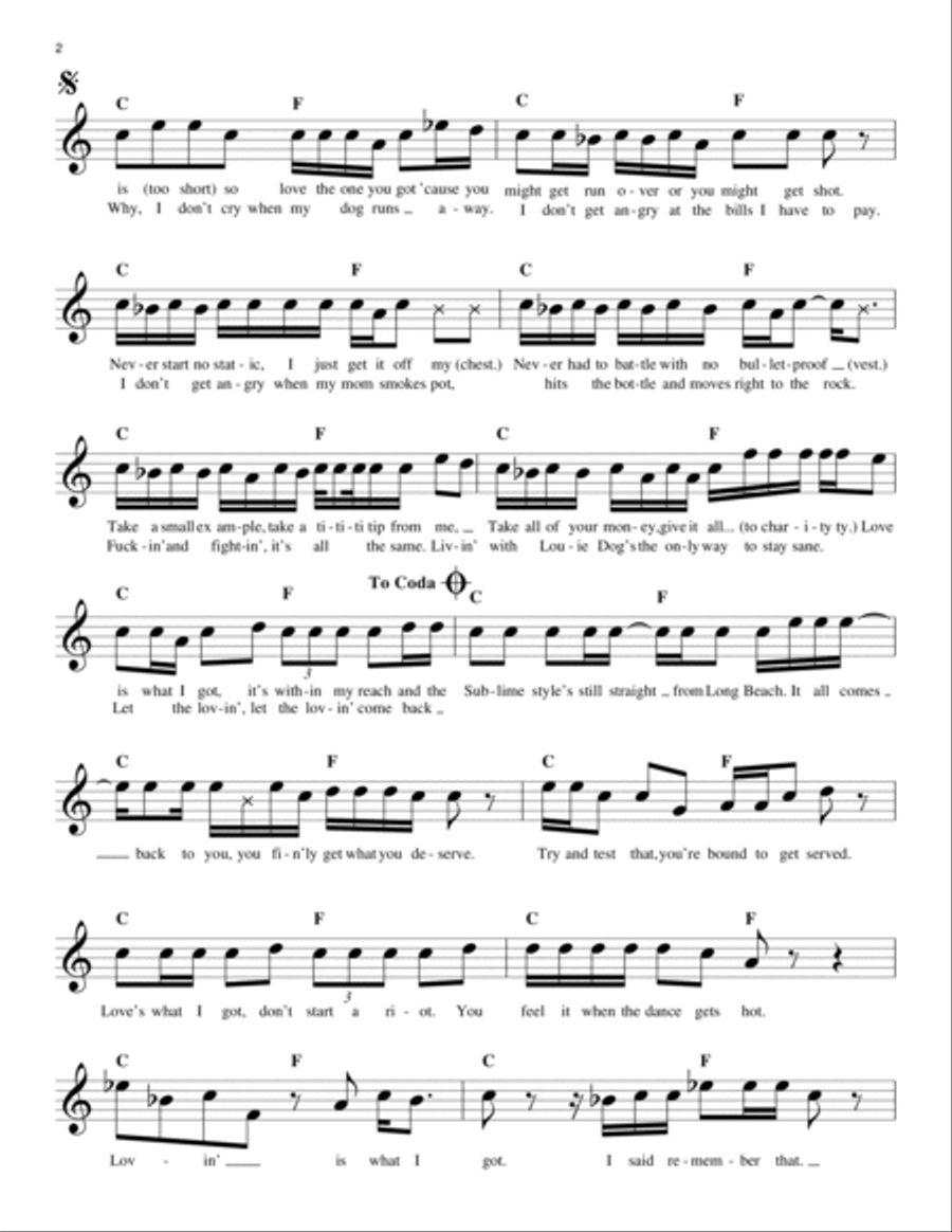 What I Got Guitar scores gallery preview page 2