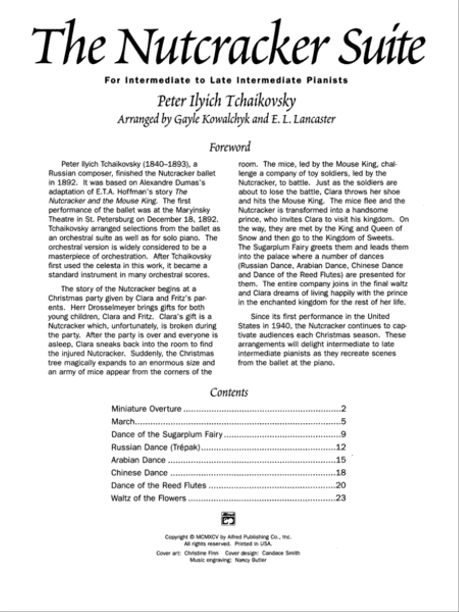 The Nutcracker Suite Piano Solo scores gallery preview page 2