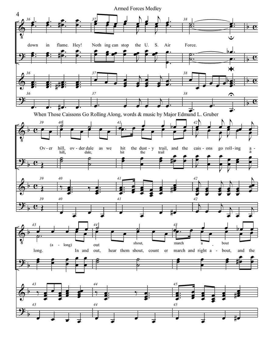 Armed Forces Medley Armed Forces Medley Chamber Orchestra scores gallery preview page 4