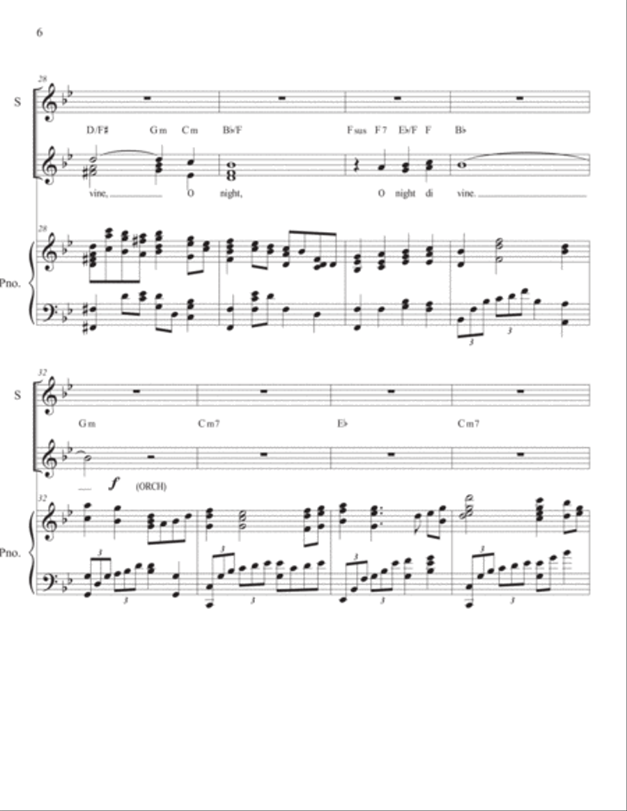 O Holy Night Soprano Tenor Duet O Holy Night Soprano Tenor Duet Piano scores gallery preview page 6