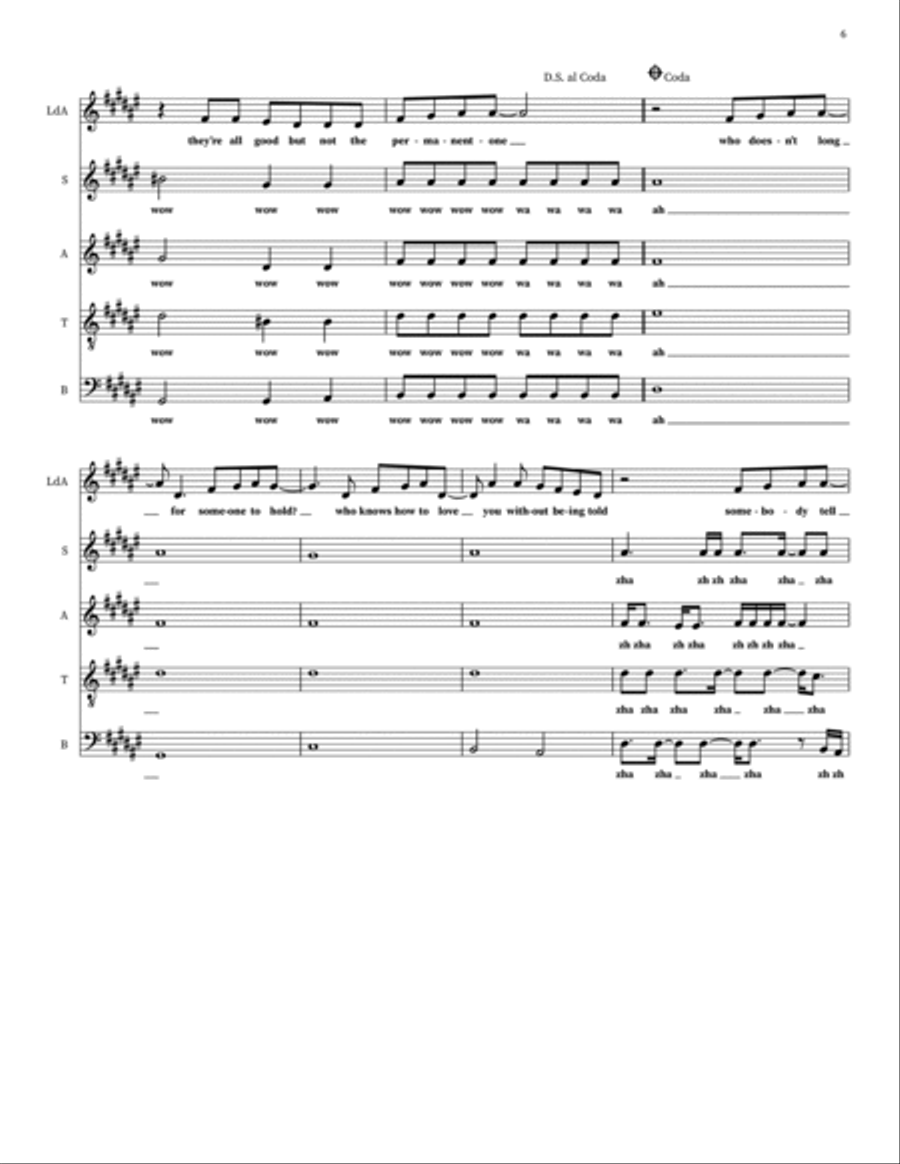 Soulmate Choir scores gallery preview page 6