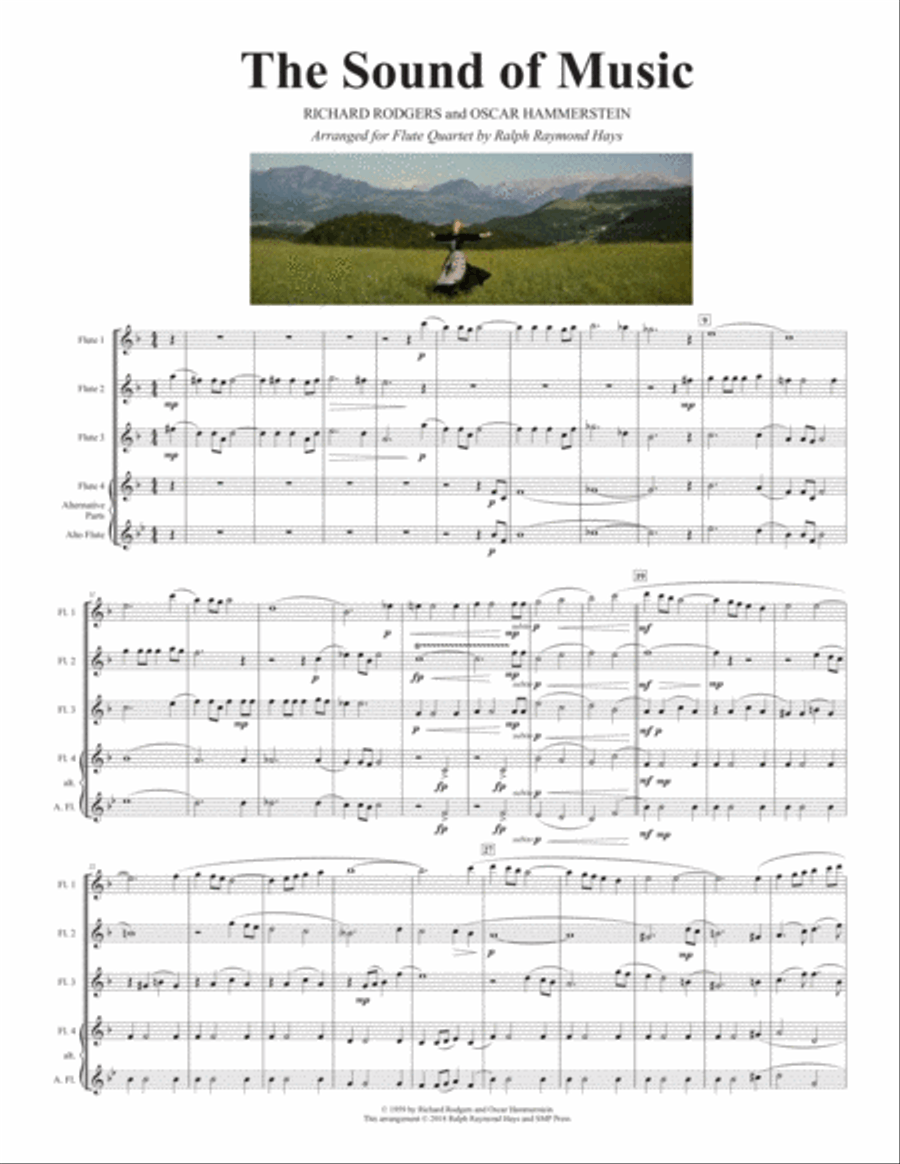 The Sound Of Music Flute Quartet scores gallery preview page 2