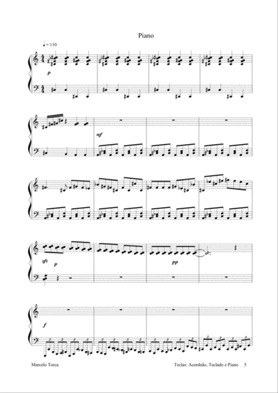 Um Piano Um Piano Piano Solo scores gallery preview page 5