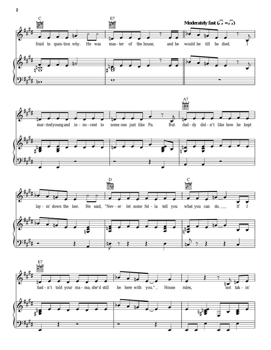 House Rules House Rules Guitar scores gallery preview page 2