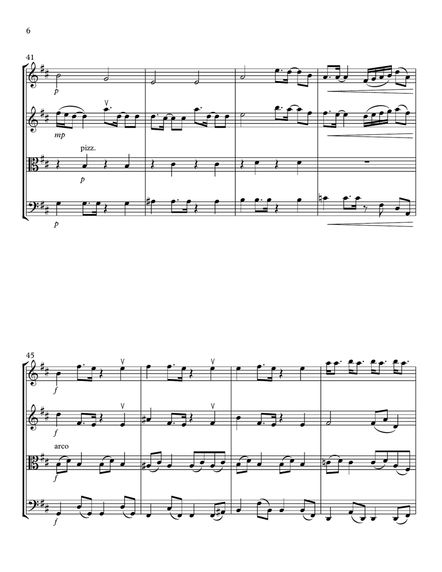 Thank U, Next String Quartet scores gallery preview page 6