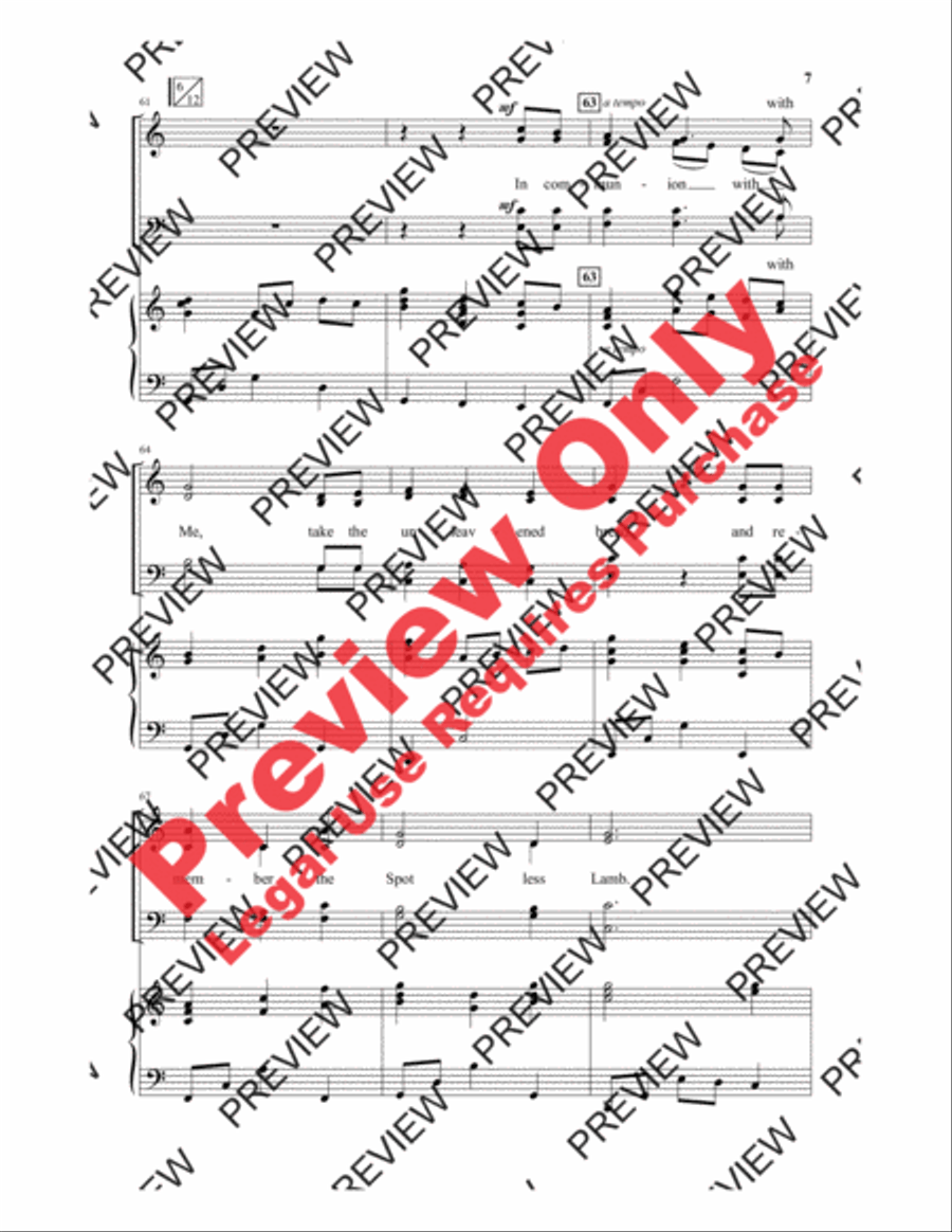 In Communion In Communion 4-Part scores gallery preview page 7