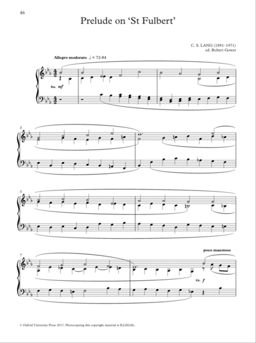 Oxford Book of Lent and Easter Organ Music for Manuals Organ Solo scores gallery preview page 46