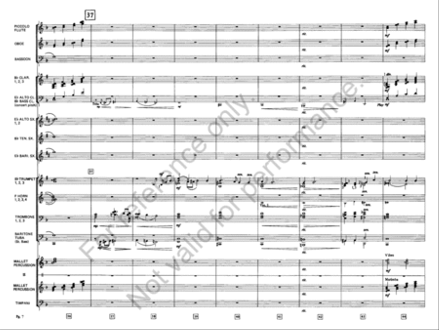 Were You There When They Crucified My Lord Concert Band scores gallery preview page 8