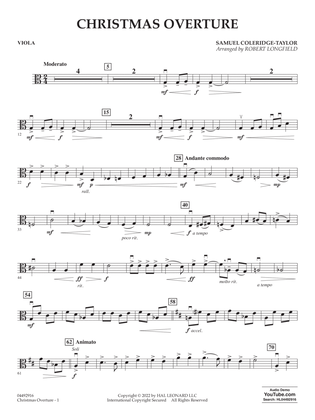 Christmas Overture (arr. Robert Longfield) - Viola