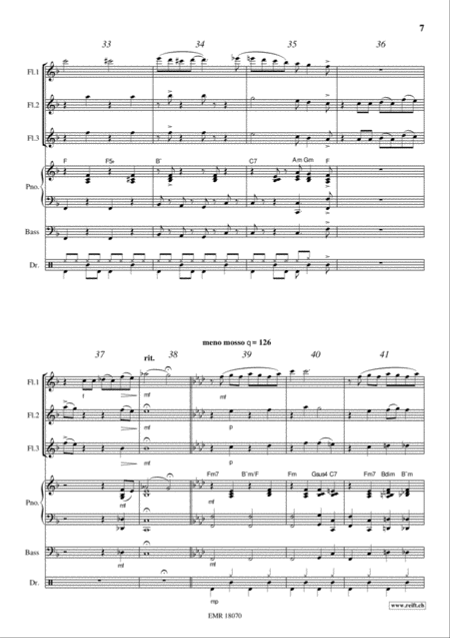 Swanee Swanee Flute scores gallery preview page 7