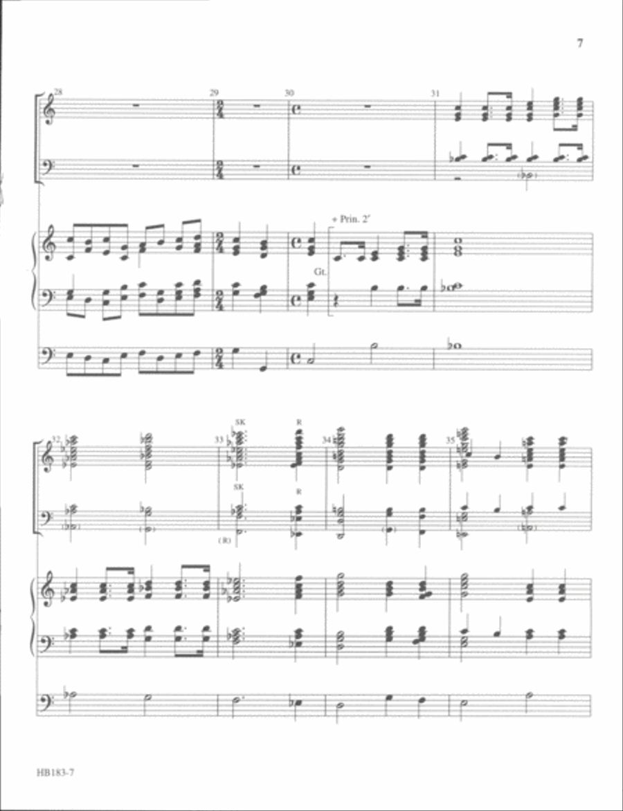 Fantasia for Easter Morning - full score Handbell Choir scores gallery preview page 6
