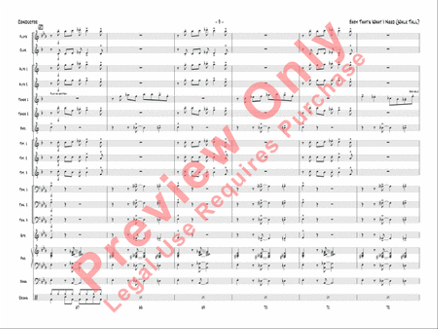 Baby That's What I Need (Walk Tall) Jazz Ensemble scores gallery preview page 10