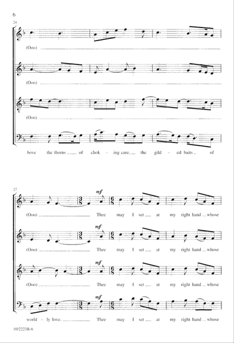Forth in Thy Name, O Lord, I Go Divisi scores gallery preview page 6