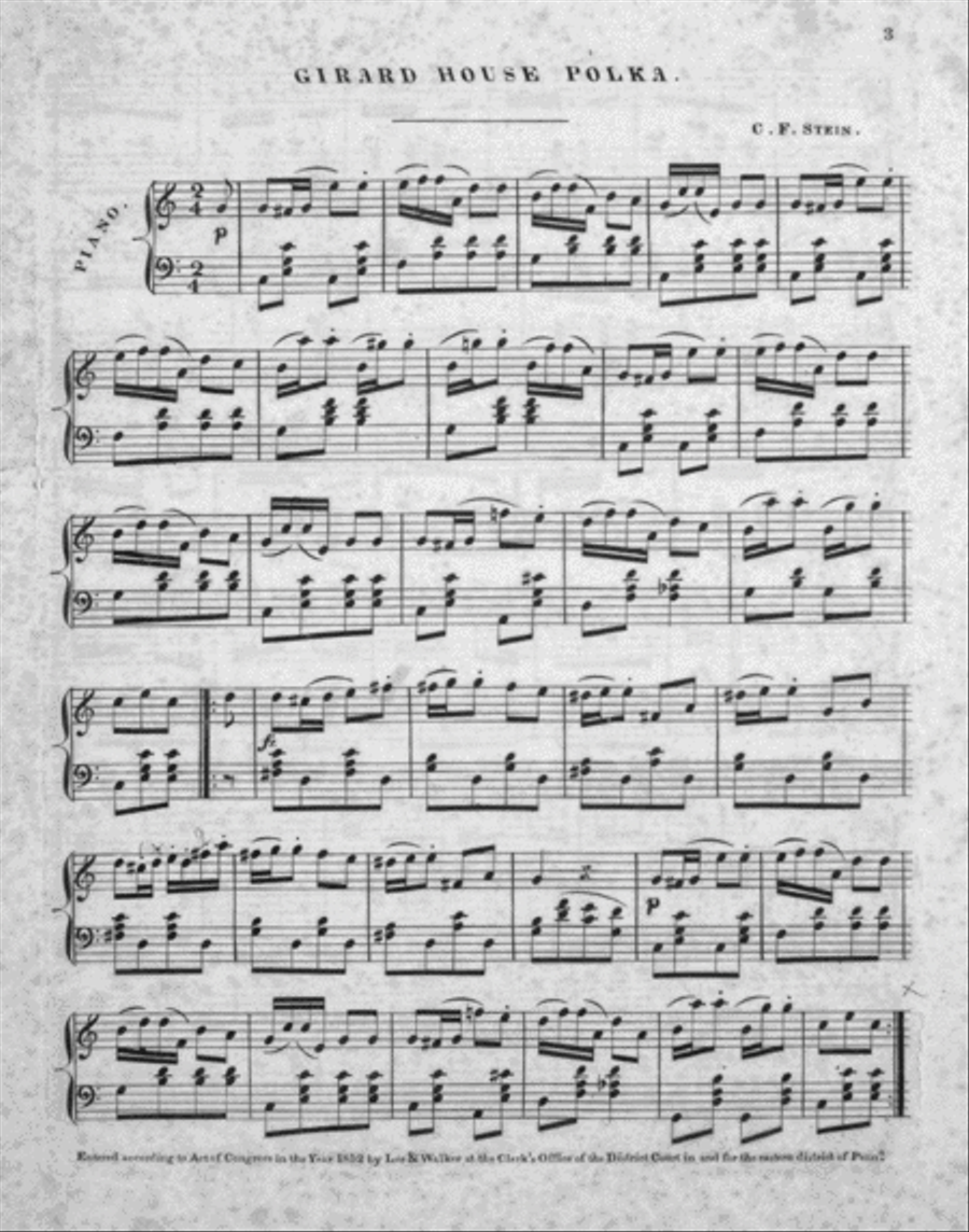 Girard House Polka Piano Solo scores gallery preview page 2