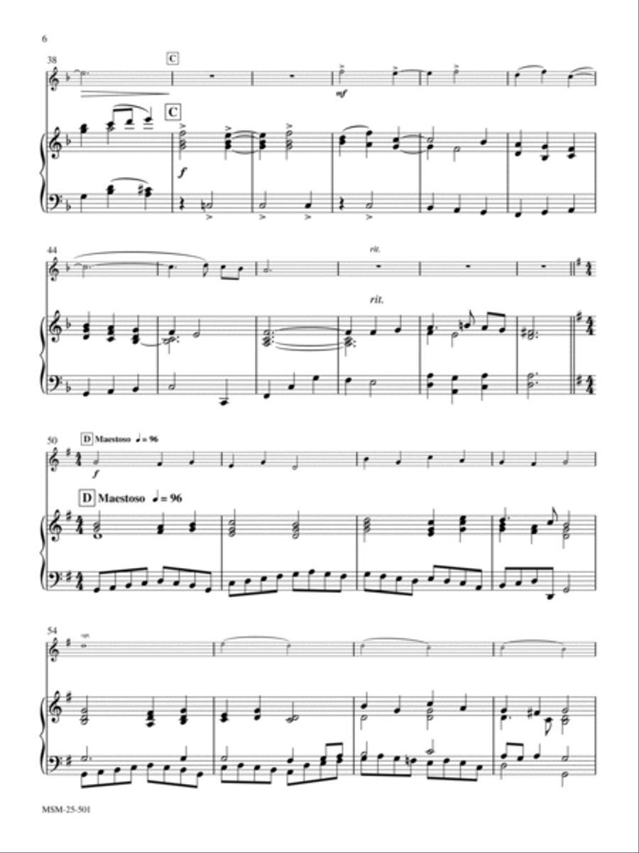 When Morning Gilds the Skies Trumpet scores gallery preview page 4