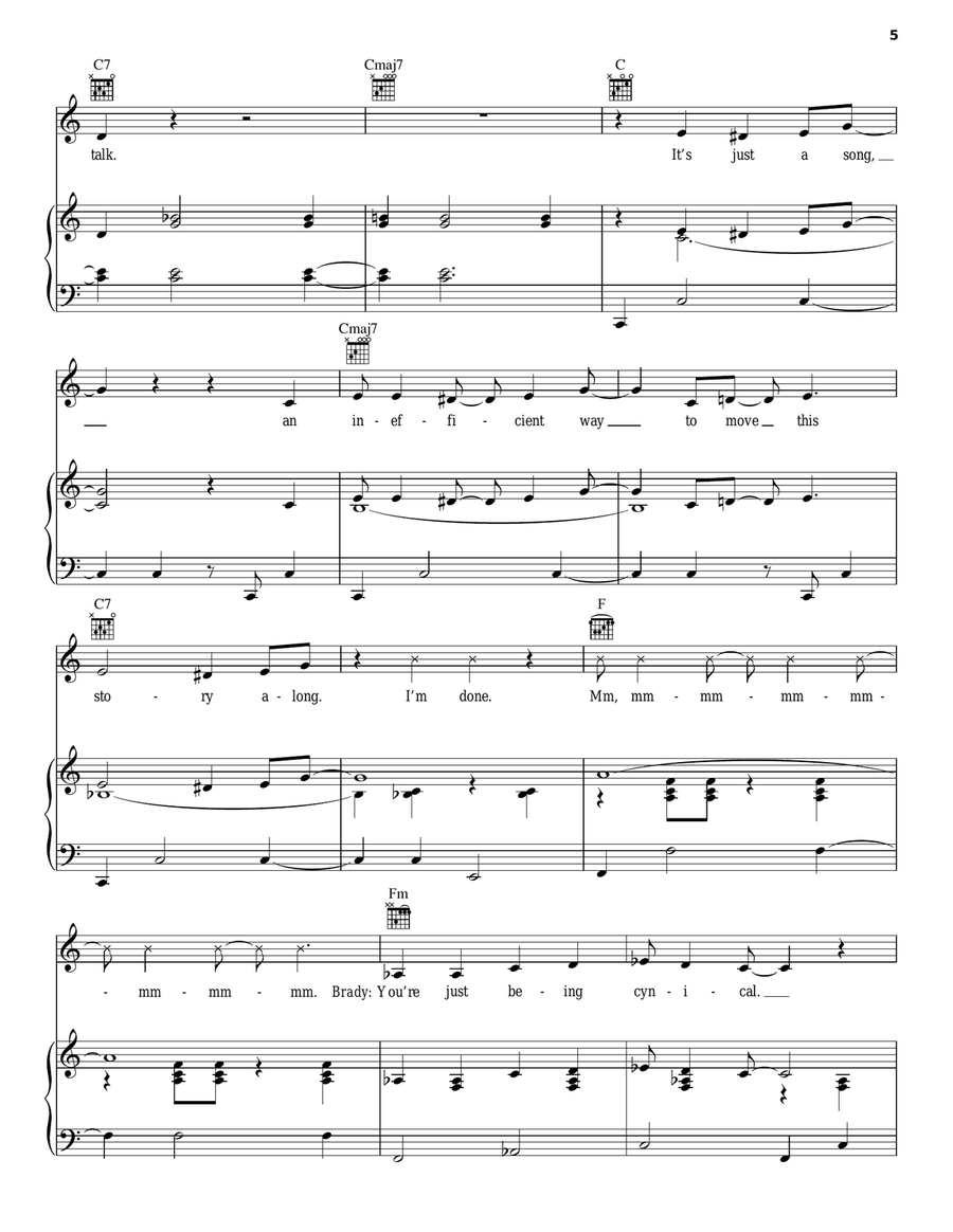 Can't Stop Singing Piano, Vocal, Guitar scores gallery preview page 5