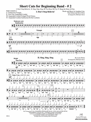 Short Cuts for Beginning Band -- #2: 2nd Percussion