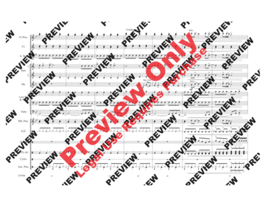 Don't Stop Believin' Marching Band scores gallery preview page 5