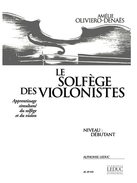 Le Solfege Des Violinistes (violin Solo)