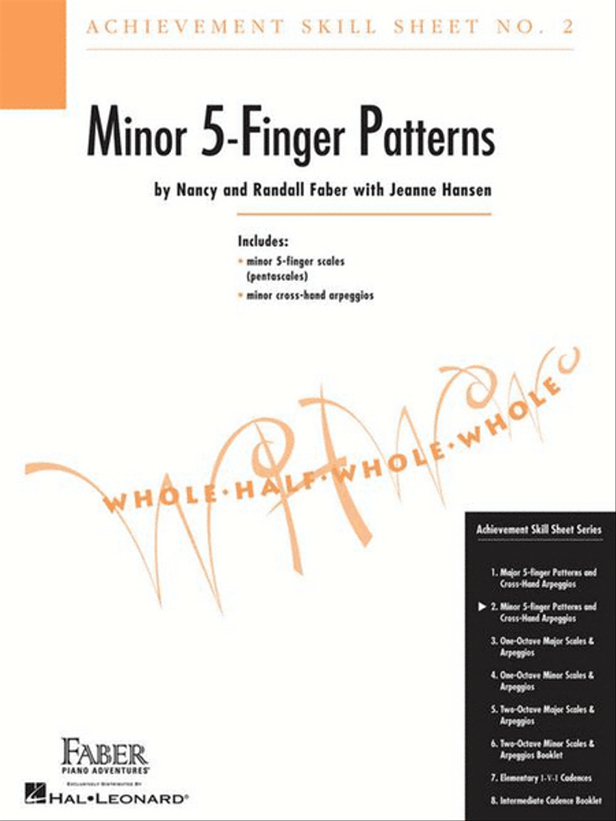 Achievement Skill Sheet No. 2: Minor 5-Finger Patterns Piano Method scores gallery preview page 2
