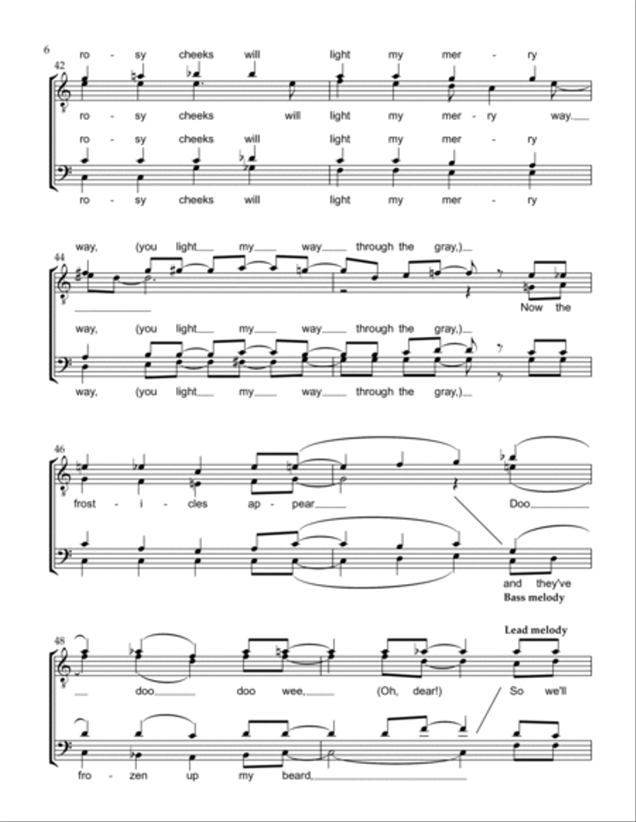 I Wish It Could Be Christmas Every Day TTBB scores gallery preview page 6