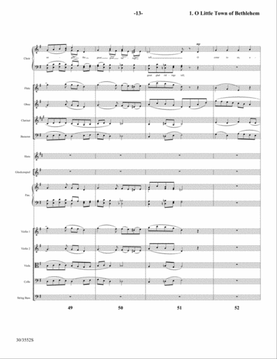 Come Now to Bethlehem - CD with Printable Parts Choir scores gallery preview page 15