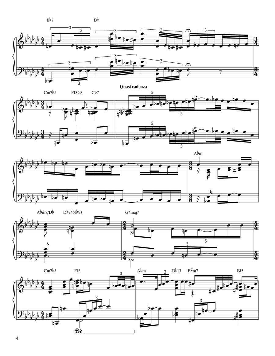 'Round Midnight Piano scores gallery preview page 4