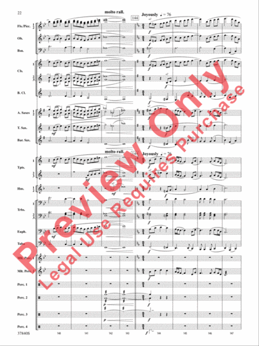 African Dreams African Dreams Concert Band scores gallery preview page 23