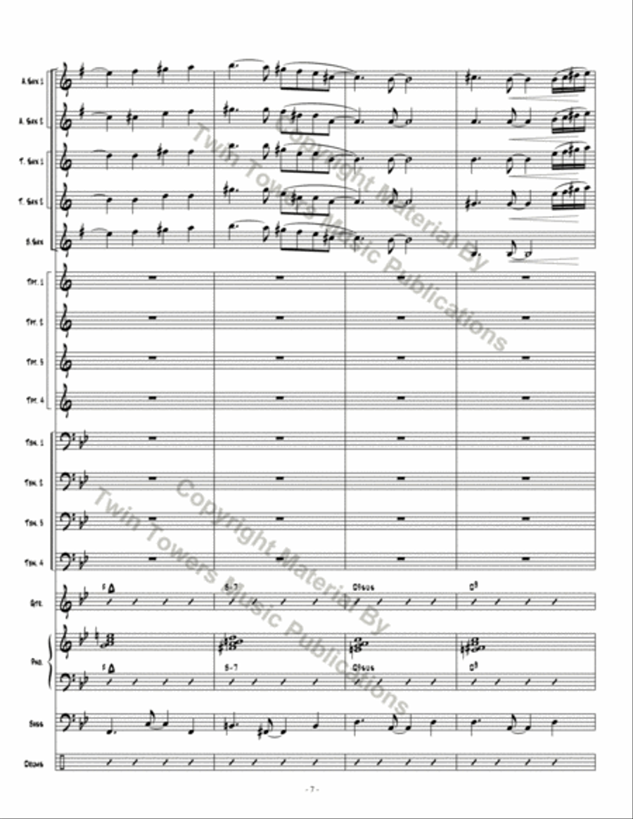 Dark Obsedian Dark Obsedian Jazz Ensemble scores gallery preview page 7