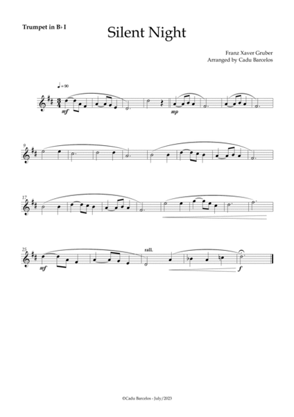 Silent night (Brass Quartet) image number null